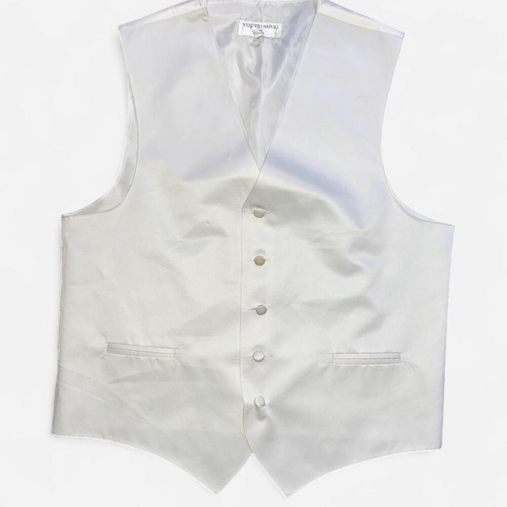 White Suit / Tuxedo Vest; Size MENS MEDIUM
